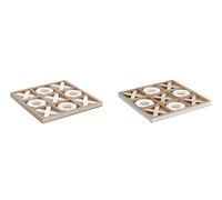 Decorazione Casa in Legno MDF Tris 24 x 24 cm 2 Colori