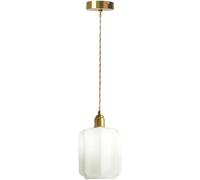 Decorazione casa nordica in Vetro Filo Appeso Il lampadario Altezza Regolabile Luce Moderna con Illuminazione Interna Bianca Lampada Sospensione a Testa Singola metà secolo per l'isola della