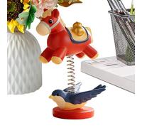 Decorazione Cavallo a Dondolo - Statua Tradizionale E Realistica | Decorazioni Per Cavallo A Dondolo - Per Famiglia, Amici, Adulti, Uomini e Donne, per Casa, Ambiente Interno, Ufficio, Studio e Scriva