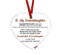 Decorazione commemorativa a forma di cuore con scritta "Hug From Heaven" (lingua italiana non garantita)