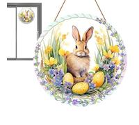 Decorazione con ciondolo coniglietto, ciondolo pasquale acrilico | Ornamenti in acrilico 2D coniglio ornamenti - Ciondolo decorativo decorazione pasquale festiva per famiglia amici bambini uomini