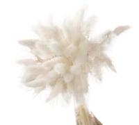 Decorazione con erba della pampa essiccata, Bouquet di erba della pampa, fiori secchi naturali, confezione da 30 pezzi, multicolore, decorazione for la casa da sposa(D White)