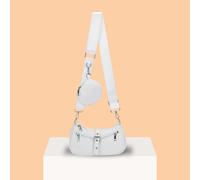 Decorazione Con Fibbia Per Borsa Quadrata Bianca Con Portamonete Per Tutti I Giorni, Borsa Da Donna Con Borsa Da Dieci Centesimi Tagli UnicaColoratoPoliuretano