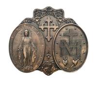 Decorazione con ornamenti di Maria - Figura Cattolica, Supporto per Statua Maria | Ornamento della Beata Vergine, pezzo da esposizione ispirato alla fede della mamma, elegante figura, statua cristiana