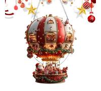 Decorazione Con Pendente Acrilico,Decorazione Natalizia Con Pendente Acrilico 2D Di Babbo Natale - Arte Fantasy Capricciosa Che Cattura La Luce | Per Giardino Camera Da Letto Soggiorno Sala Da Pranzo