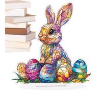Decorazione Coniglio,Centrotavola Pasquale in Acrilico 2D - Decorazioni Coniglietto Per Scrivania E Centrotavola,Per Casa Soggiorno Scaffale Scrivania Mobile Matrimonio Festa