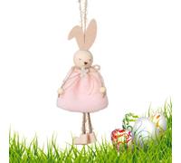 Decorazione Coniglio Pasquale Ciondolo Decorativo Coniglio di Primavera in | Ornamenti a Forma di Coniglietto per Soggiorno Camera da Letto Festa Incontro Auto e Casa Colonica Rosa