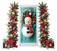 Decorazione Copriporta Natalizia Ornamento Festivo Riutilizzabile Facile da