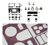 Innenraum Dekor Cockpit für Suzuki Grand Vitara 06-15 Wurzelholz Optik 12tlg