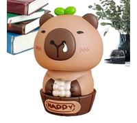 Decorazione cruscotto per auto | Accessorio per cruscotto auto solare Capybara, console per ufficio del veicolo per la casa per campeggio e decorazioni per viaggi su strada ogni giorno