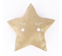 Decorazione Cuscino Meno Stern Luccichio Oro Strukturplüsch Oro 42x40cm