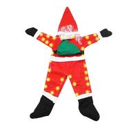 Decorazione da Appendere a Babbo Natale - Statuetta di Babbo Natale rampicante con Vestiti, Decorazioni Natalizie | per pareti, Cortili, tetti, Interni ed Esterni, aule, Porte, finestre