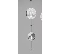 Decorazione da Appendere Albero Della Vita Argento L.80cm IN Acciaio formano
