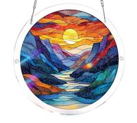 Decorazione da appendere alla finestra, acchiappasole riutilizzabile puzzle in acrilico multiuso cattura la luce solare catturatore arredamento per la casa regali per mamma/nonna