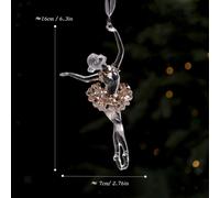Decorazione da appendere all'albero di Natale a forma di ballerina, per
