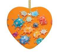 Decorazione da appendere all'albero di Natale con corpi cellulari colorati, regalo di apprezzamento per sorelle dell'anima, regalo di apprezzamento per sorelle dell'anima