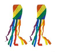 Decorazione da appendere per esterni, 99 cm, per bandiera a vento arcobaleno, realizzata in materiale resistente alle intemperie