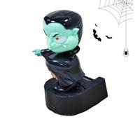Decorazione Da Cruscotto Oscillante Per Auto - Statua Vampiro di Halloween con Testa Oscillante ad Energia Solare - Figura Divertente Per Autisti Camion SUV Veicoli Sedan Scooter Casa Ufficio Festa Re