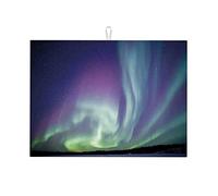 Decorazione da cucina Aurora Borealis per bancone, tappetino scolapiatti assorbente grande, verde menta, blu scuro, viola, 16 x 18 pollici