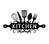 Decorazione da cucina da parete, in metallo rustico, stile country, pezzo | Vintage Letter Accent, struttura leggera da appendere, parola decorativa per la sala cottura del cibo, casa di fattoria