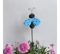 Decorazione da giardino a forma di coccinella, paletti da giardino in metallo, cartello decorativo per vasi, fioriere, terrazzi, illumina il tuo giardino con coccinelle, decorazione per prato e patio