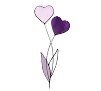 Decorazione da giardino a forma di cuore, in metallo, a forma di cuore, per San, per la casa, decorazione floreale, 20 x 8 x 0,5 cm