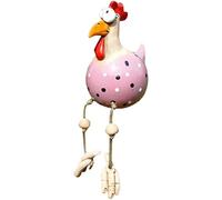 Decorazione da giardino a forma di gallina in ceramica, decorazione da giardino, decorazione a mano, decorazione da giardino, gallina decorativa, per la casa