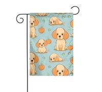 Decorazione da giardino bandiera da giardino 30,5 x 45,7 cm HJFCZH Cute Puppy In The Corner Stampe spesse e resistenti all'usura per vasi da fiori da giardino e prati
