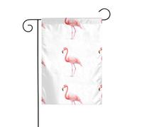 Decorazione da giardino bandiera da giardino 30,5 x 45,7 cm HJFCZH Flamingo che tocca delicatamente l'acqua Stampe spesse e resistenti all'usura per vasi da fiori da giardino e prati