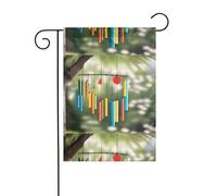 Decorazione da giardino bandiera da giardino 30,5 x 45,7 cm HJFCZH Summer Wind Chimes Stampe spesse e resistenti all'usura per vasi da fiori da giardino e prati