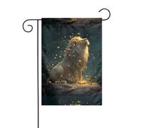 Decorazione da giardino bandiera da giardino 30,5 x 45,7 cm WHJDPP Firefly Lion stampata spessa e resistente all'usura per vasi da fiori da giardino e prati