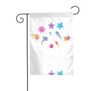 Decorazione da giardino bandiera da giardino 30,5 x 45,7 cm WHJSSF Glitter Adesivi Modello spesso e resistente all'usura per vasi da fiori da giardino e prati