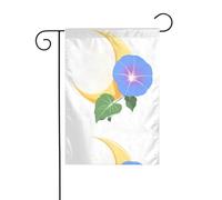 Decorazione da giardino bandiera da giardino 30,5 x 45,7 cm WHJSSF Morning glory on the moon Pattern spesso e resistente all'usura per vasi da fiori da giardino e prati