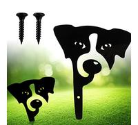 Decorazione da Giardino Cane, Statuetta da Giardino Cane in Acrilico, Cane Nero Paletti da Giardino Cane Sagoma Animale Palo Cane Yard Art Garden Signs per Decorazioni All'aperto per Prato