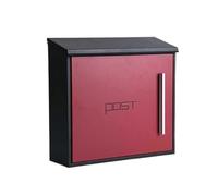 Decorazione Da Giardino Cassette Delle Lettere For Montaggio A Parete Cassetta Dei Suggerimenti For Esterni Postale Esterna Con Serratura Resistente Alle Intemperie Per Interni Ed Esterni(Rot)