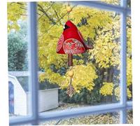 Decorazione da giardino con campanella a forma di canto di uccelli, campanellino a vento rustico da