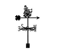 Decorazione da Giardino con Figura mitologica, banderuola in Metallo, indicatore di direzione per Patio Esterno, Cortile, Fattoria, Cortile, Ananas (Mostro).