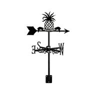 Decorazione da Giardino con Figura mitologica, banderuola in Metallo, indicatore di direzione per Patio Esterno, Cortile, Fattoria, Cortile, Ananas (Ananas)