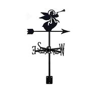Decorazione da Giardino con Figura mitologica, banderuola in Metallo, indicatore di direzione per Patio Esterno, Cortile, Fattoria, Cortile, Ananas (Angelo)