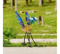 Decorazione da giardino di cavalletta in metallo Scultura all'aperto per la