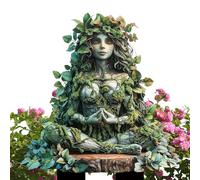 Decorazione da giardino in acrilico, decorazione da giardino con albero di uomo, decorazione da giardino fatata, inserto in acrilico 2D, da esterno per prato, patio e cortile