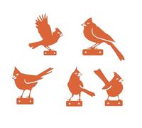 Decorazione Da Giardino per Uccelli, In Ferro Resistente Al Clima,Segnali Da Giardino Rustico Decorativi con Uccelli | per Vaso Fioriera Ramo Recinzione Cortile Prato Patio Paesaggio