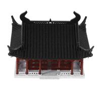 Decorazione da giardino zen in miniatura: scultura da tavolo di una casa antica