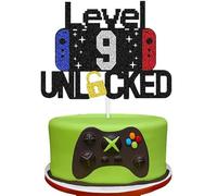 Decorazione da Gioco 9. Compleanno Ragazzo, Buon Compleanno Torta, Decorazione per Cucina e Torta, Regalo 9 Anni Ragazzo