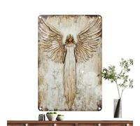 Decorazione da parete a forma di angelo, stile retrò, decorazione per la casa, per casa colonica, soggiorno, cucina, casa, ufficio, corridoio, ingresso