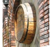 Decorazione da parete a forma di botte di vino in rovere, fatta a mano, da appendere, per cantine, barili di birra, oggetti di scena per fotografie di matrimoni, decorazioni per hotel e cantine