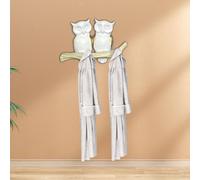 Decorazione da parete a forma di gufo, ornamento moderno in resina per casa,