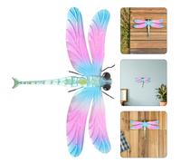 Decorazione da parete a forma di libellula: scultura in metallo a forma di