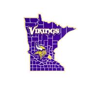 Decorazione Da Parete A Forma Di Stato Minnesota Vikings