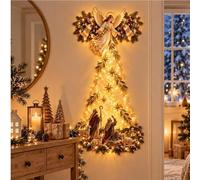 Decorazione da parete a LED a forma di angelo, luce notturna calda e | Design a cascata Starglow. Calda luce celeste. Ottima decorazione da parete natalizia e regalo custode per le donne.